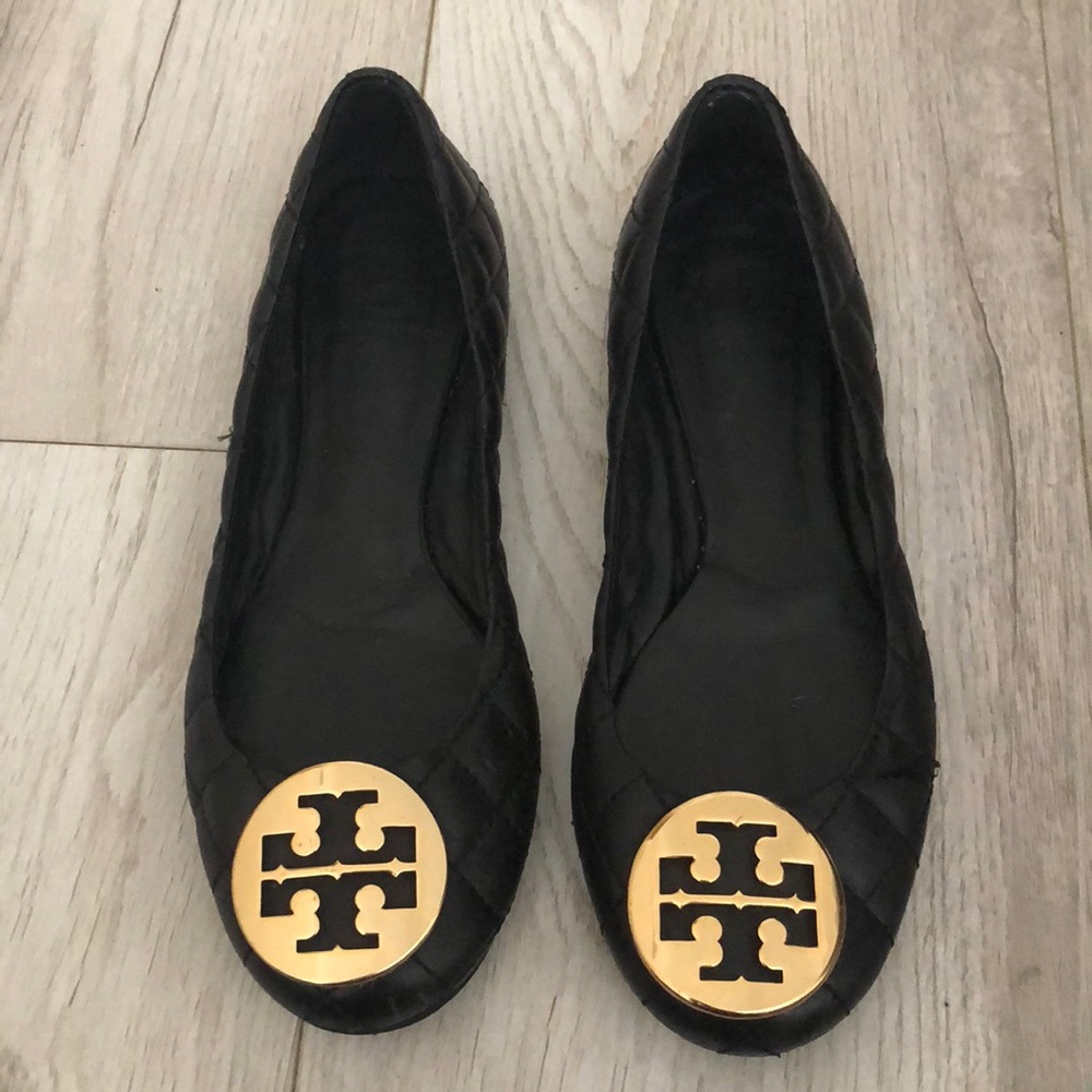 Tory Burch Black Ballet Flats